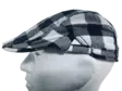 Flatcap mustavalko ruudullinen - Flat Capit - LC595 - 2