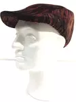 Flat Cap, Plyysi, punamusta - Flat Capit - LC495 - 1