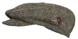 Flatcap Tweed Ruskea siniraidoin - Flat Capit - LC795 - 1