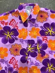 Havaijipaita, Lila, oranssi-lilat kukat - Kauluspaidat - KP175 - 2