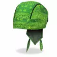 Headwrap, Green Paisley - Headwrapit - HW225 - 1