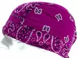 Headwrap, lila, valkomusta kuviot - Headwrapit - HW155 - 7