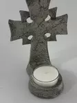 Kelttiristi kynttilänjalka, metallia - Kynttilänjalka, -alusta, suitsuketeline - HOR165 - 3