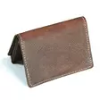 Korttikotelo/pikkulompakko, ruskea nahka - Lompakot ja rahakukkarot - MAS65 - 1