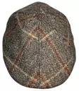 Lätsä Harmaa tweed ruutuviivoin - Flat Capit - LC815 - 2
