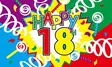 Lippu Happy 18th Birthday 150 x 90 cm - Liput - LIPPU45 - 1