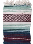 Mexico viltti Burgundy/Mint/Teal/White - Kodin tekstiilit - MEX35 - 1