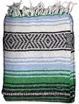 Mexico viltti, Green/Light Blue/White - Kodin tekstiilit - MEX55 - 1