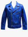Nahkatakki Electric Blue Brando Biker - Nahkatakit - T635 - 1