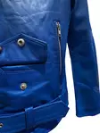 Nahkatakki Electric Blue Brando Biker - Nahkatakit - T635 - 4