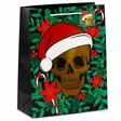 Paperikassi L, Christmas Skull Metallic - Paperikassi - JOULU55 - 1
