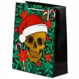 Paperikassi L, Christmas Skull Metallic - Paperikassi - JOULU55 - 2