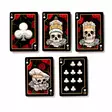 Pelikortit Skulls and Roses - Synttäri- ja juhlatarvike - HOR685 - 5