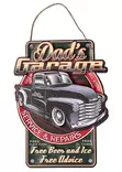 Peltikyltti Dad's Garage 26 x 35 cm - Taulut, kehykset - PELT445 - 1
