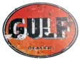 Peltikyltti GULF dealer retro - Taulut, kehykset - PELT145 - 1