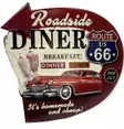 Peltikyltti Roadside Diner - Taulut, kehykset - PELT135 - 1