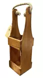 Puinen pulloteline yhdelle pullolle - Korit ja tarjottimet, sisustuslaatikot - PUU15 - 1