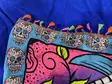 Pyyhe sugar skull sininen 75x160cm - Kodin tekstiilit - PYY15 - 3