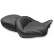 SEAT ONE-PIECE SUPER TOURING 2-UP STITCHED DETAILING WITH DRIVER BACKREST RECEIVER - Satulat ja satulanpäälliset - 08011055 - 1