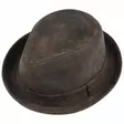 Stetson Pork Pie, ruskeaa nahkaa - Hatut - STHAT135 - 2