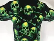 T-paita, All over green Skull, Glow - T-paidat - TP1225 - 4