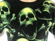 T-paita, All over green Skull, Glow - T-paidat - TP1225 - 2