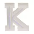 Värikäs K- kirjain, LED n.16 cm - Valaisin, valoketju - VALO15 - 2