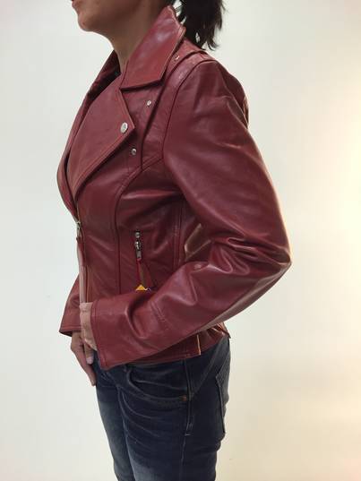 Nahkatakki, Ready-3 Punainen - Leatherheaven.com Verkkokauppa