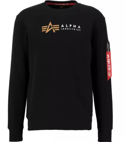 Alpha collari musta hihassa Alpha roikko - Pitkähihaiset paidat - ALP115 - 1