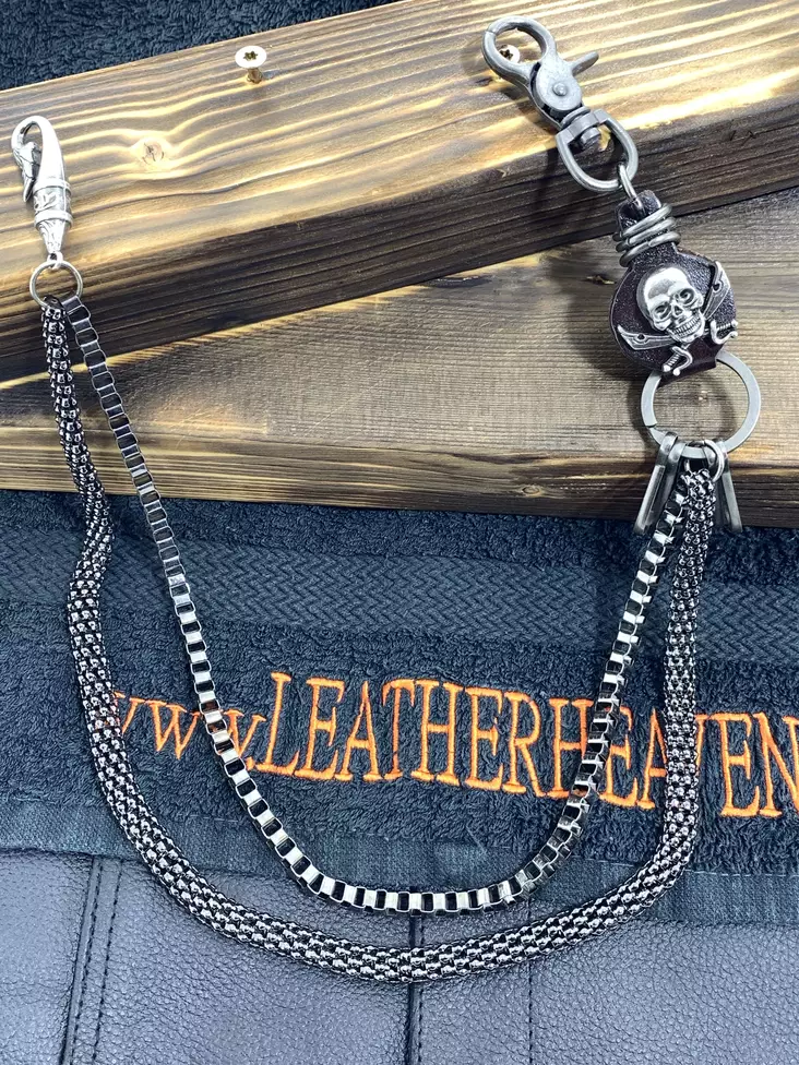 Avainketju tuplaketju mustacromi - Avainketjut - KJ165 - 1