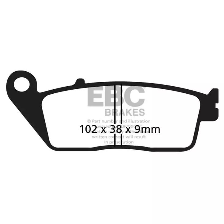 BRAKE PAD FA-V SERIES SINTERED METAL/ORGANIC COMPOUND - Jarrupalat - 17211965 - 1