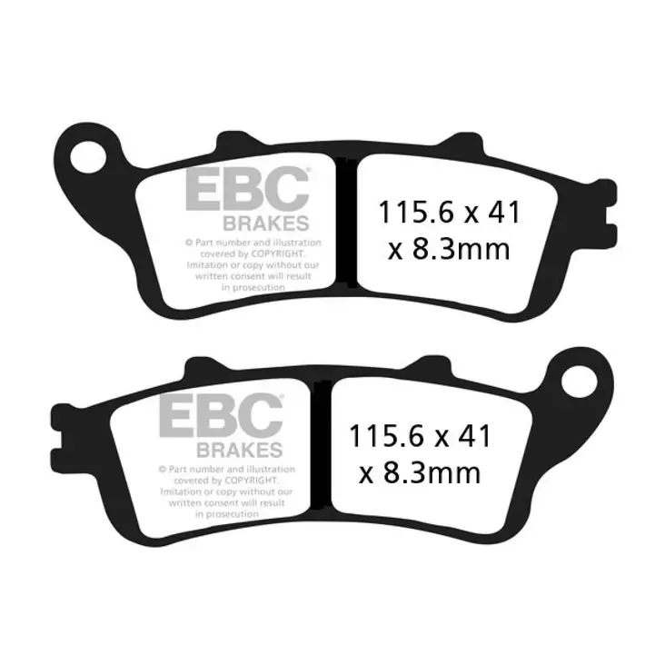 BRAKE PAD FA-V SERIES SINTERED METAL/ORGANIC COMPOUND - Jarrupalat - 17211975 - 1