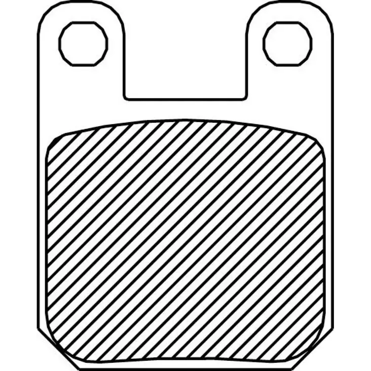 BRAKE PAD ORGANIC GMA F-CALIPER/ PM 125X4/S/SL - Jarrupalat - 17200205 - 1