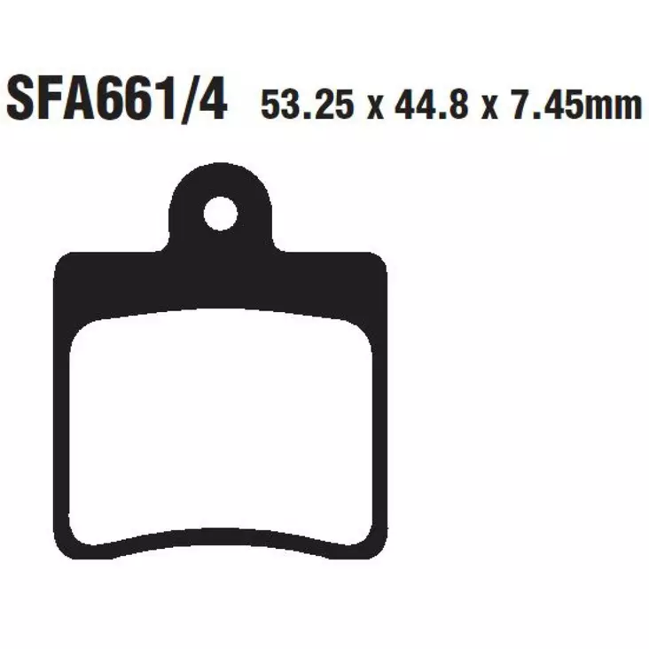 BRAKE PAD SFA SERIES ORGANIC - Jarrupalat - 17200565 - 1
