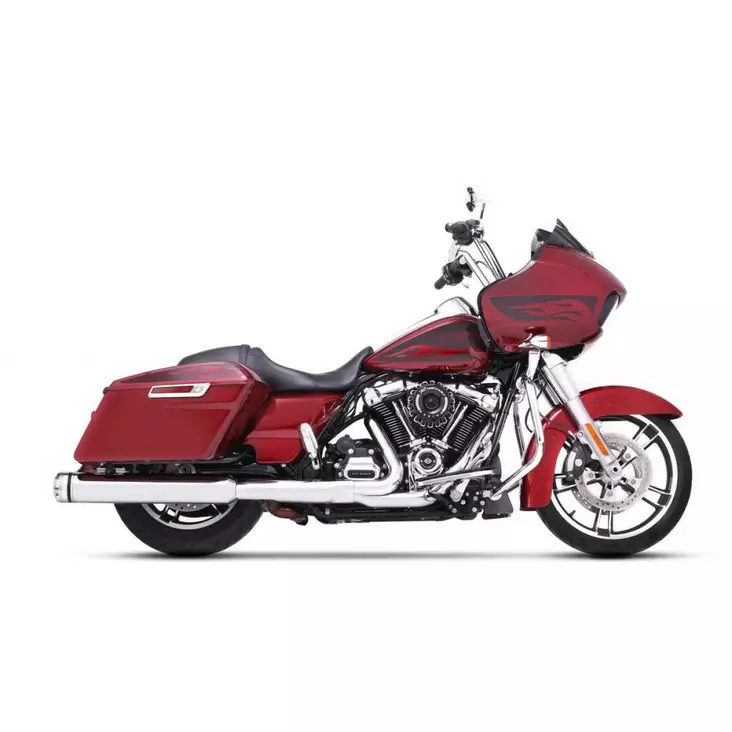 EURO 4 MUFFLER SLIP-ON 4.5" CHROME W/CHROME END CAPS - Pakoputket ja niiden osat - 18011375 - 1