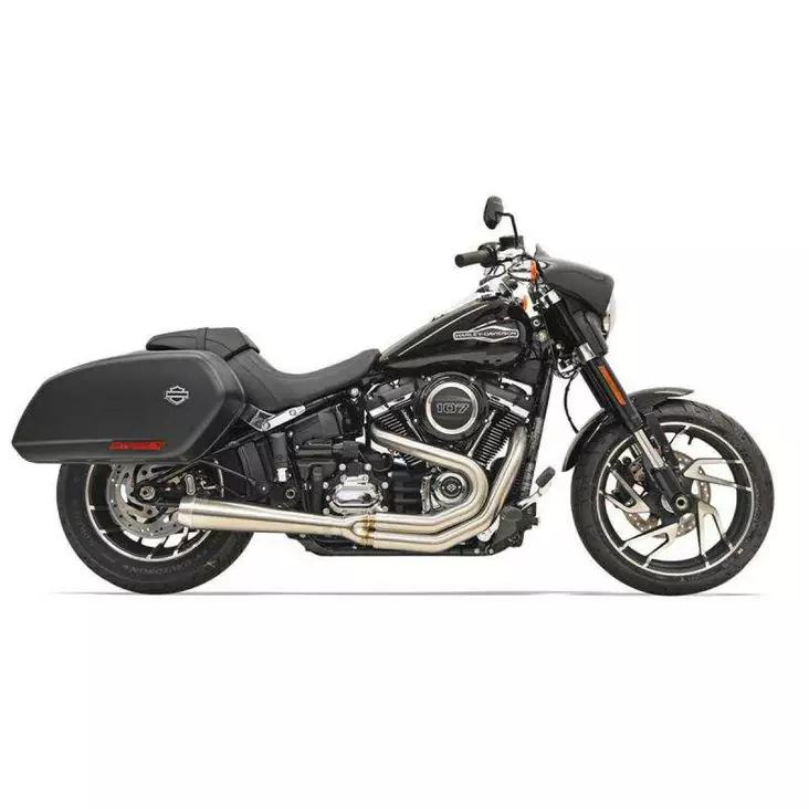 EXHAUST SYSTEM 2-1 ROAD RAGE W/MEGAPHONE MUFFLERS STAINLESS STEEL - Pakoputket ja niiden osat - 18002365 - 1