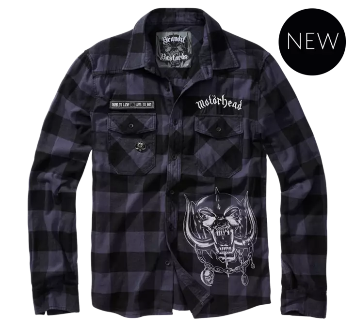 Flanellikauluspaita, harmaa, Brandit - Kauluspaidat - MOT5 - 1