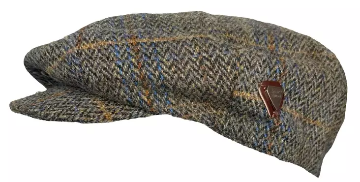 Flatcap Tweed Ruskea siniraidoin - Flat Capit - LC795 - 1