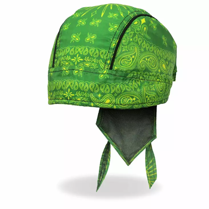 Headwrap, Green Paisley - Headwrapit - HW225 - 1