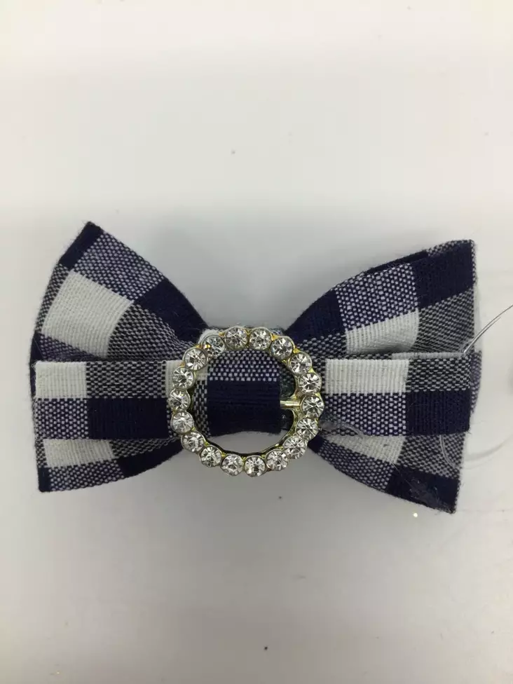 Hiusrusetti, sinivalkoinen - Hiuskoristeet - PIN175 - 1