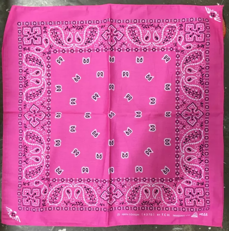 Huivi, vaaleanpunainen Kashmir kuvio - Huivit - HU415 - 1