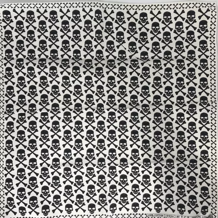 Huivi valkoinen, Jolly Roger - Huivit - HU455 - 1