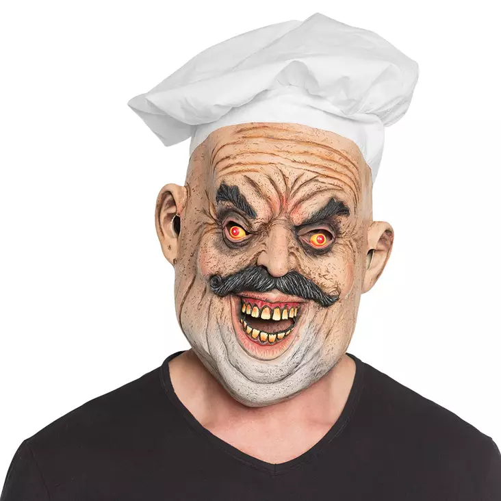 Ilkeä kokki -kuminaamari - Kallot, Halloweenrekvisiitta - HOR305 - 1