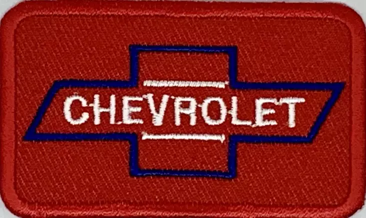 Kangasmerkki Chevrolet punainen pohja - Kangasmerkit - K1525 - 1