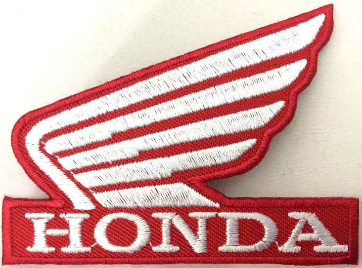Kangasmerkki, Honda siivet punainen - Kangasmerkit - K1415 - 1