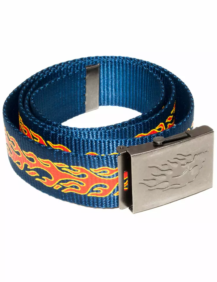 Kangasvy=C3=B6-sininen-punakeltainen liekki-KGV15 - Kangasvyöt - KGV15 - 1