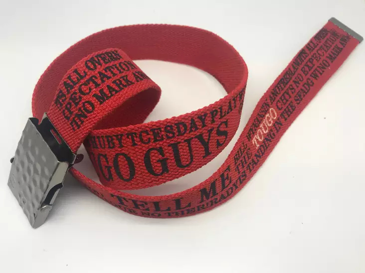 Kangasvyö Tougo punainen 110cm. - Kangasvyöt - KV165 - 1