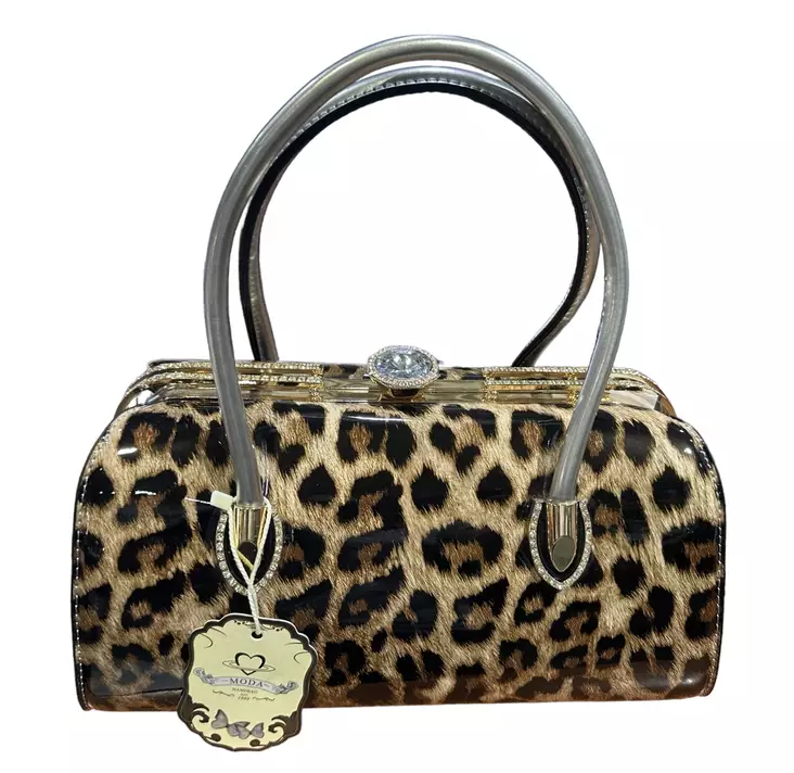 Kiiltävä Leopardi käsilaukku - Laukut - NL875 - 1