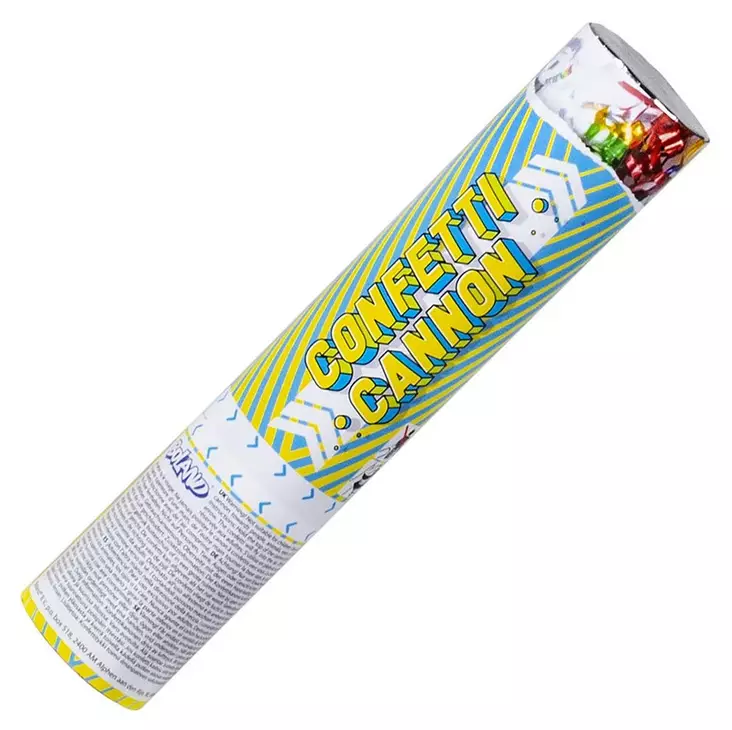 Konfettitykki 20 cm, monivärinen folio - Lelut - PRT1075 - 1