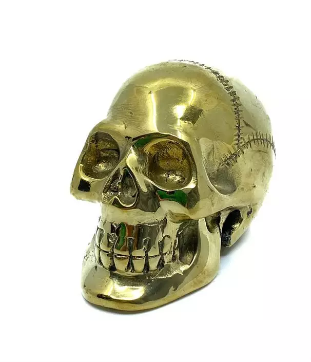 Kultakallo Bronze 10 cm - Kallot, Halloweenrekvisiitta - HOR725 - 1